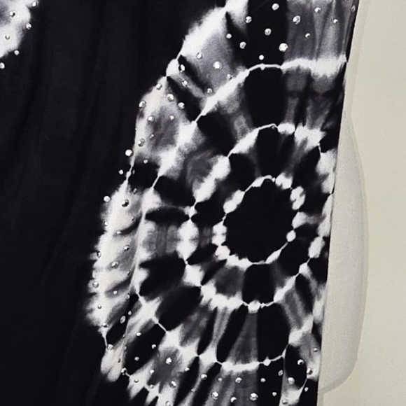 NEVER WORN INC BLACK DRESS W FRINGE AT BOTTOM. DOUBLE LINED SIZE XS - Picture 6 of 6